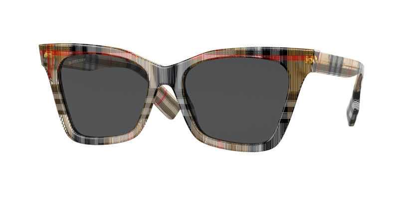 Burberry ELSA BE4346 Irregular Sunglasses  394487-Vintage Check 53-140-17 - Color Map Brown