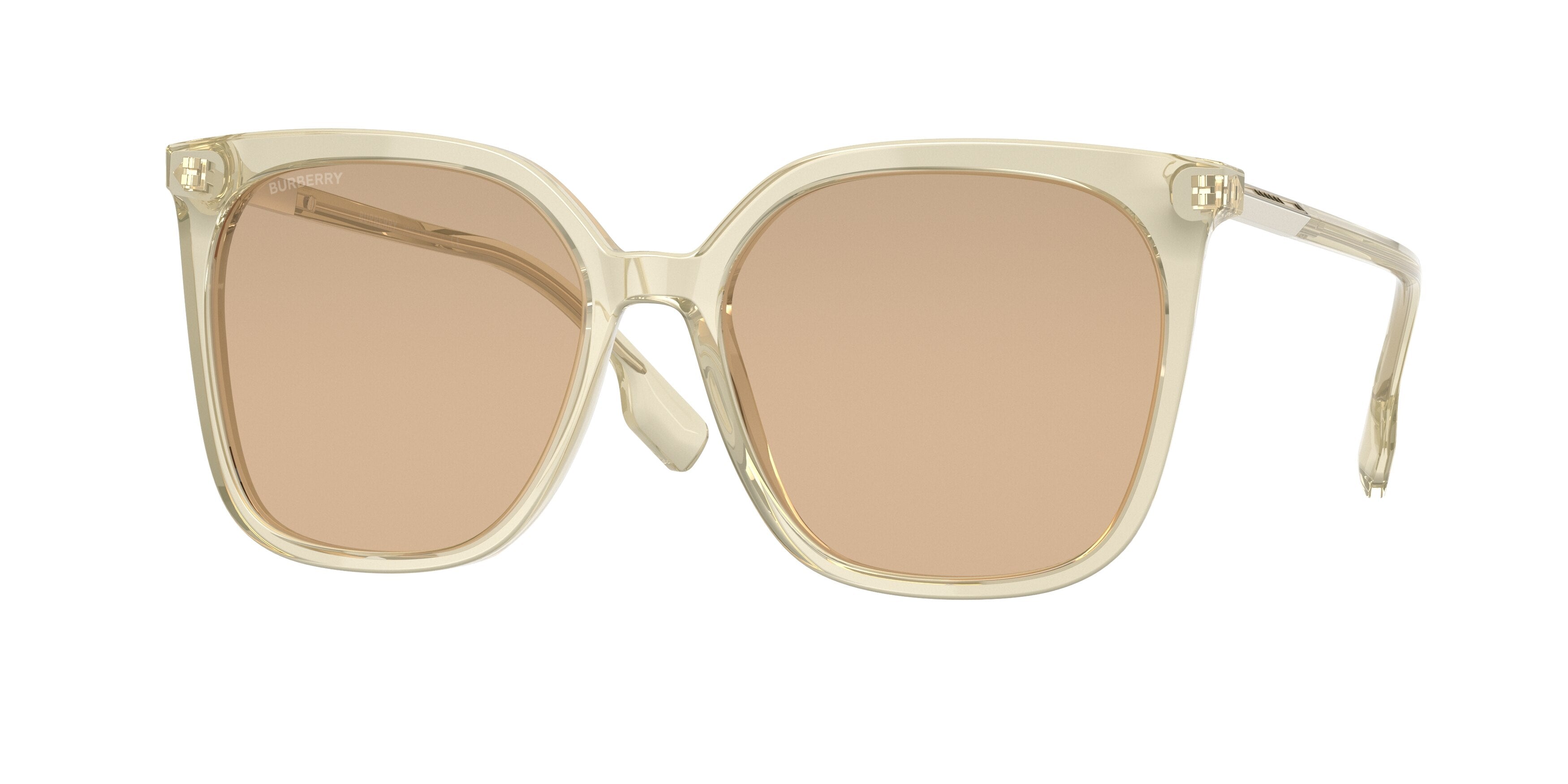 Burberry EMILY BE4347F Square Sunglasses  385273-Yellow 56-140-17 - Color Map Yellow