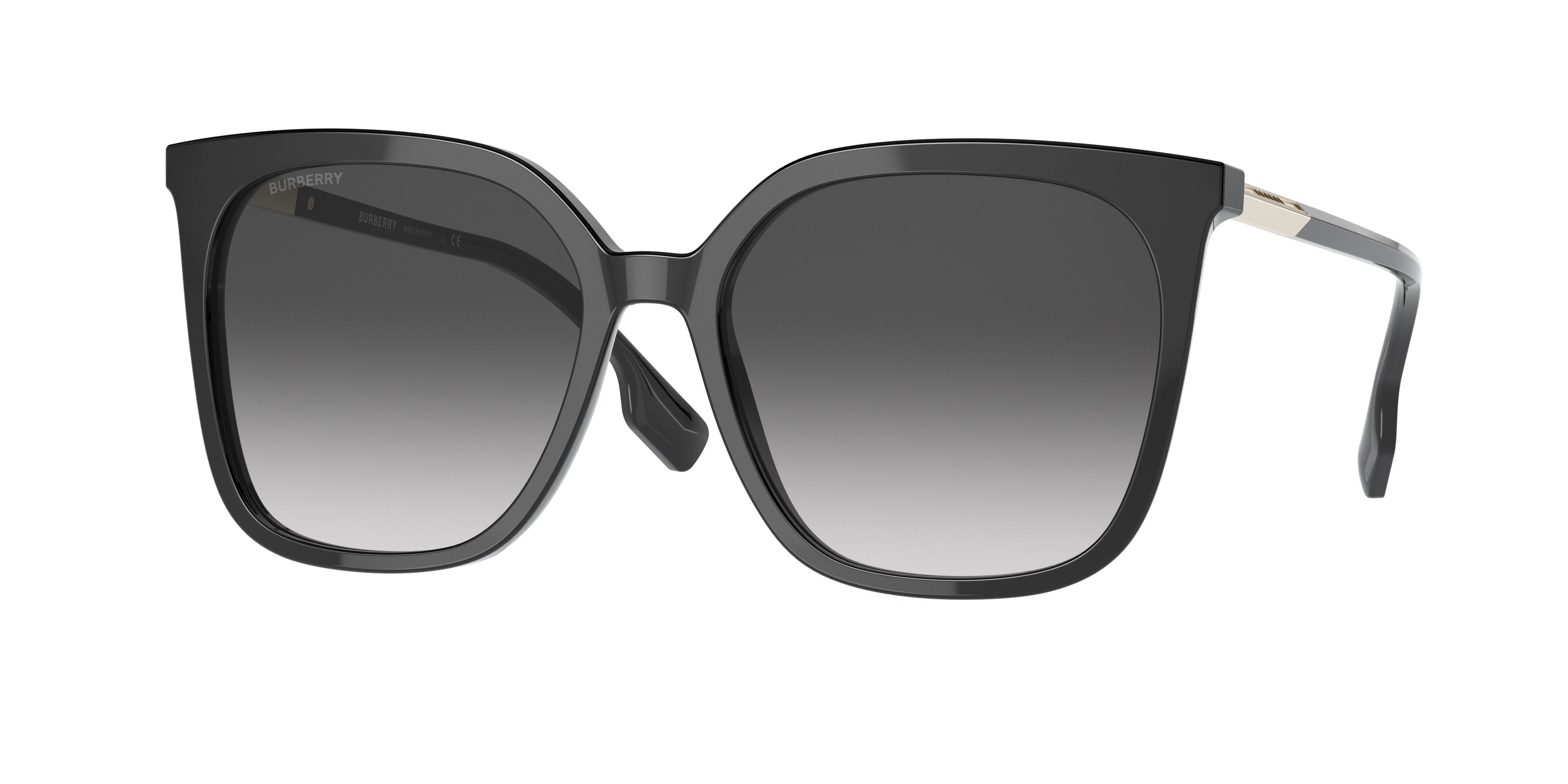 Burberry EMILY BE4347 Square Sunglasses  30018G-Black 56-140-17 - Color Map Black
