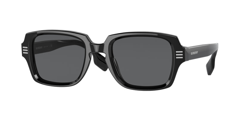 Burberry ELDON BE4349 Rectangle Sunglasses  300187-Black 51-145-22 - Color Map Black