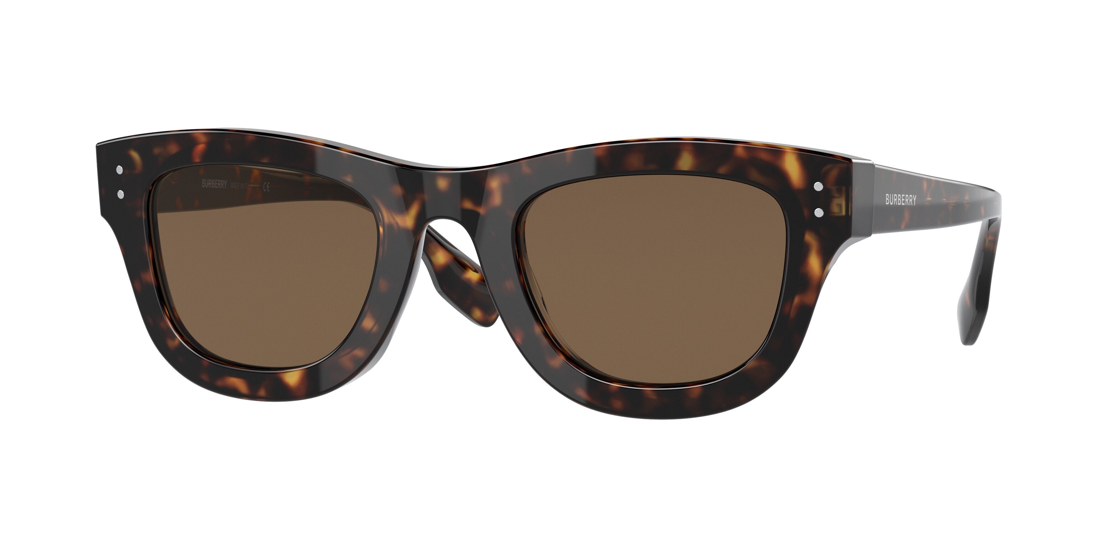 Burberry SIDNEY BE4352 Square Sunglasses  300273-Dark Havana 49-145-25 - Color Map Brown