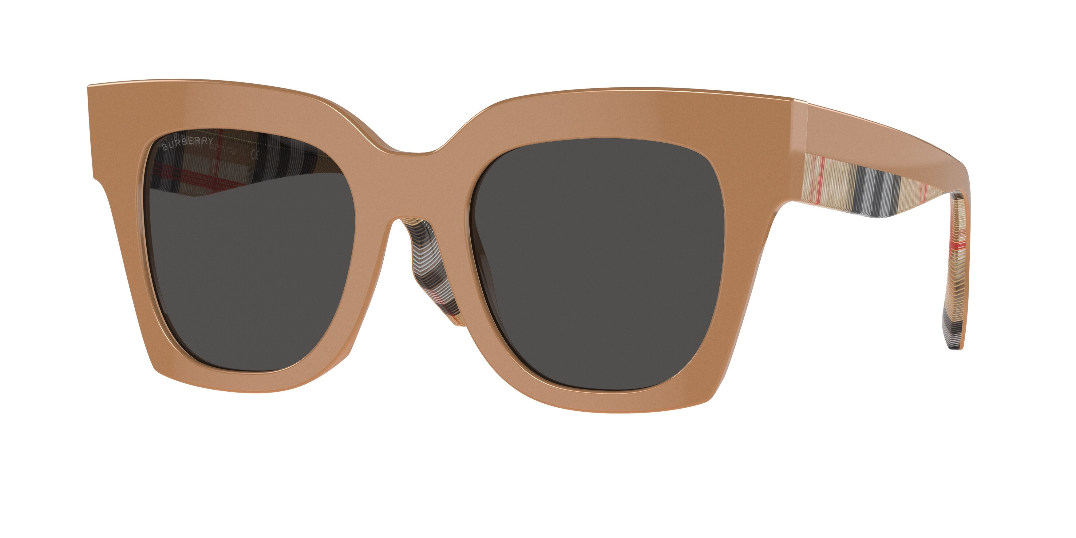 Burberry KITTY BE4364 Square Sunglasses  404287-Beige 49-145-21 - Color Map Beige