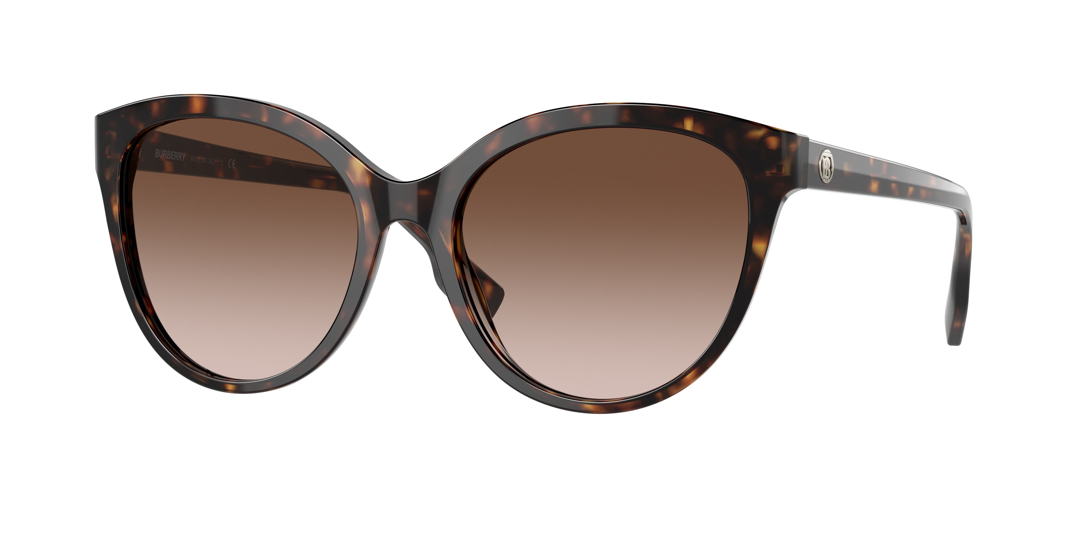 Burberry BETTY BE4365 Cat Eye Sunglasses  300213-Dark Havana 55-140-18 - Color Map Brown
