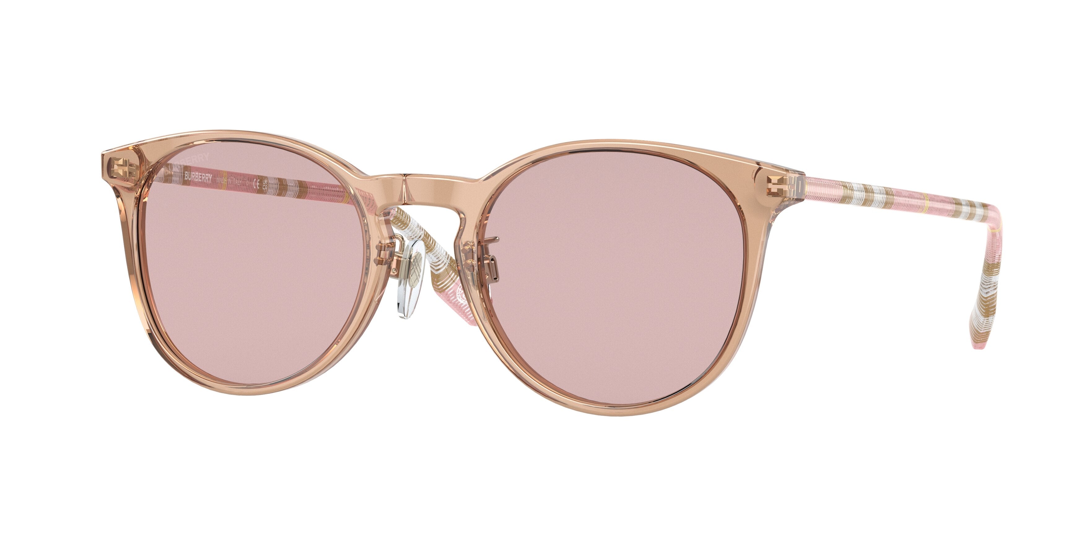 Burberry BE4380D Round Sunglasses  4025/5-Brown 51-140-21 - Color Map Brown