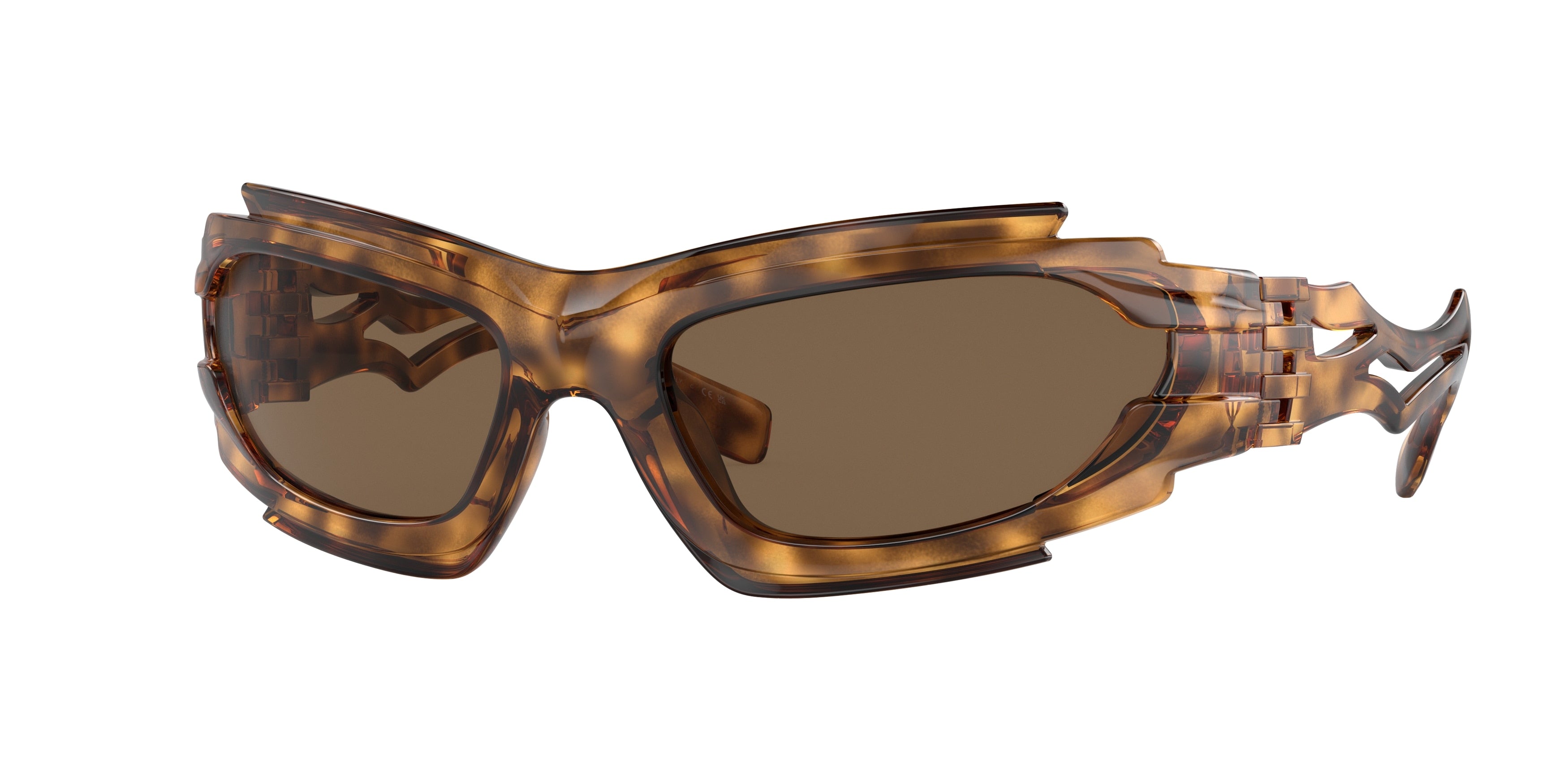 Burberry MARLOWE BE4384 Irregular Sunglasses  401373-Havana 62-125-19 - Color Map Tortoise