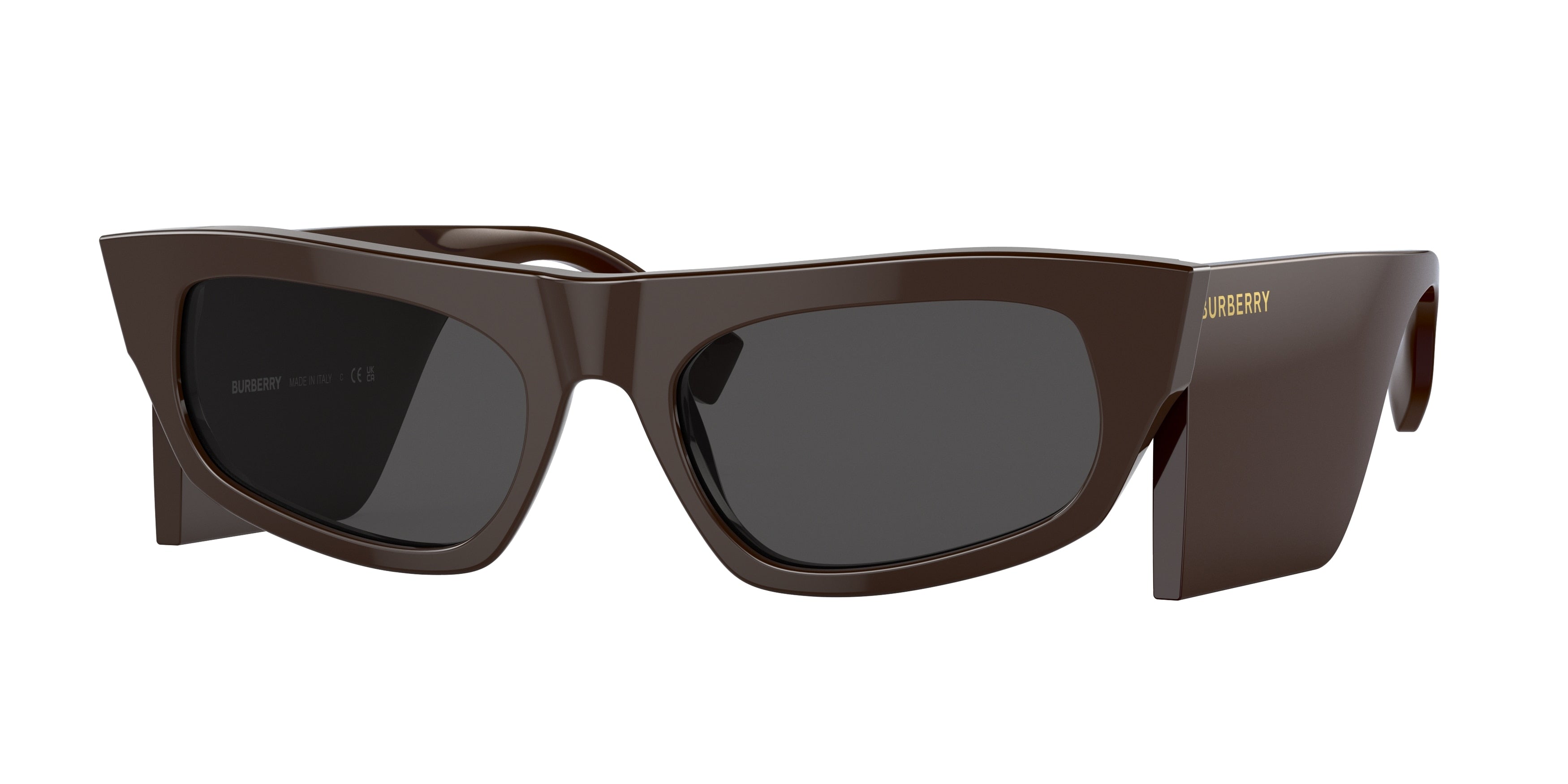 Burberry PALMER BE4385 Irregular Sunglasses  403787-Brown 55-140-19 - Color Map Brown