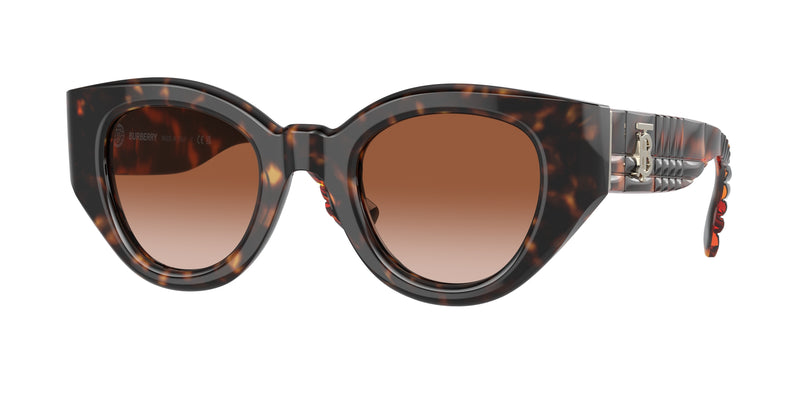Burberry MEADOW BE4390 Phantos Sunglasses  300213-Dark Havana 47-140-25 - Color Map Brown