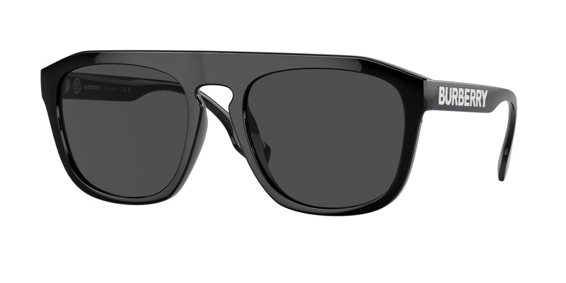 Burberry WREN BE4396U Square Sunglasses  300187-Black 57-145-20 - Color Map Black