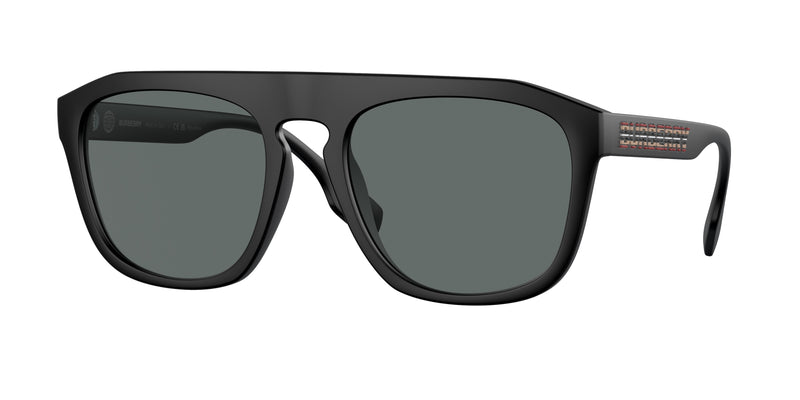 Burberry WREN BE4396U Square Sunglasses  346481-Matte Black 57-145-20 - Color Map Black