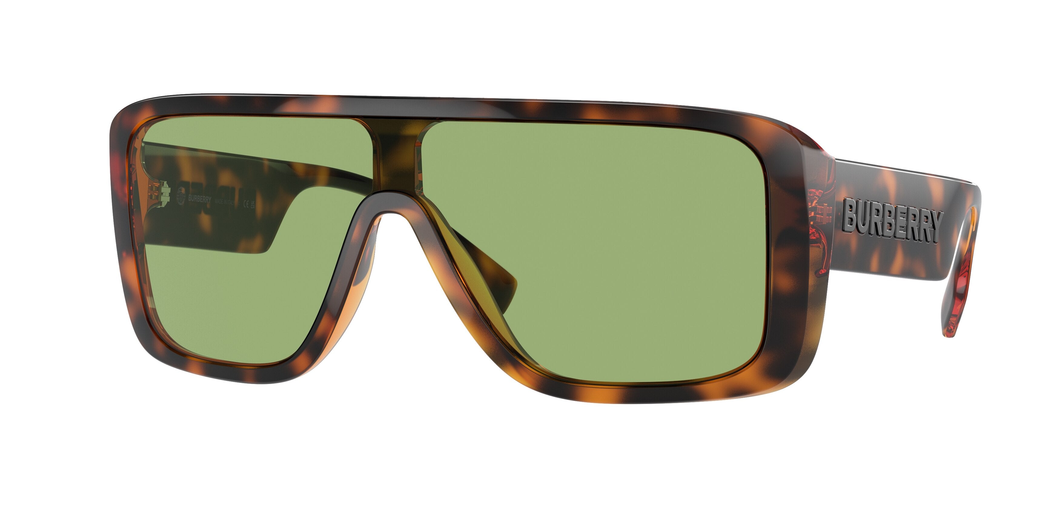 Burberry BE4401U Irregular Sunglasses  3002/2-Dark Havana 0-130-130 - Color Map Brown