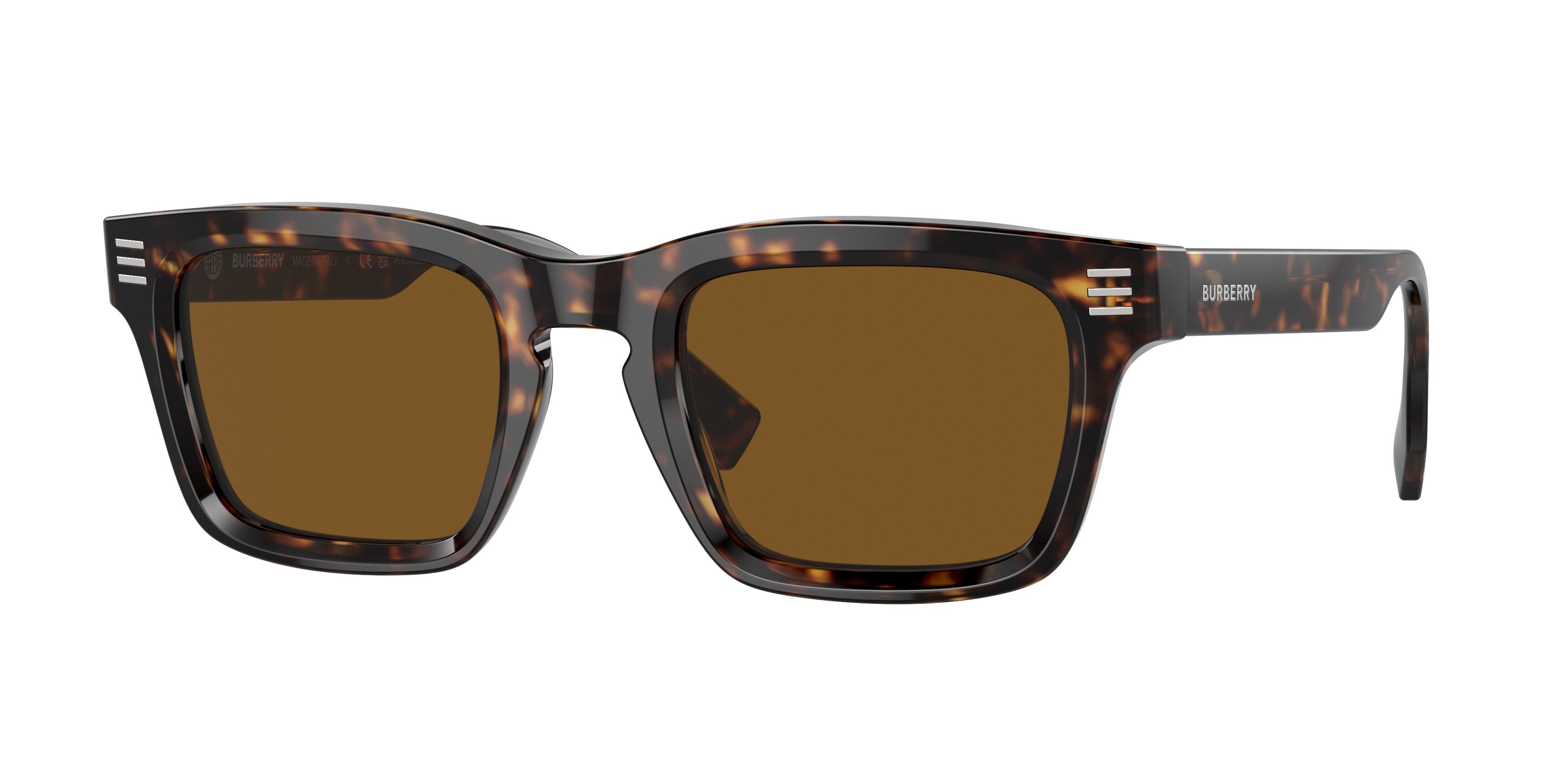 Burberry BE4403 Rectangle Sunglasses  300283-Dark Havana 51-150-23 - Color Map Brown