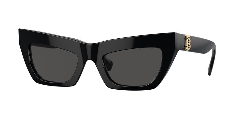 Burberry BE4405 Cat Eye Sunglasses  300187-Black 51-140-21 - Color Map Black