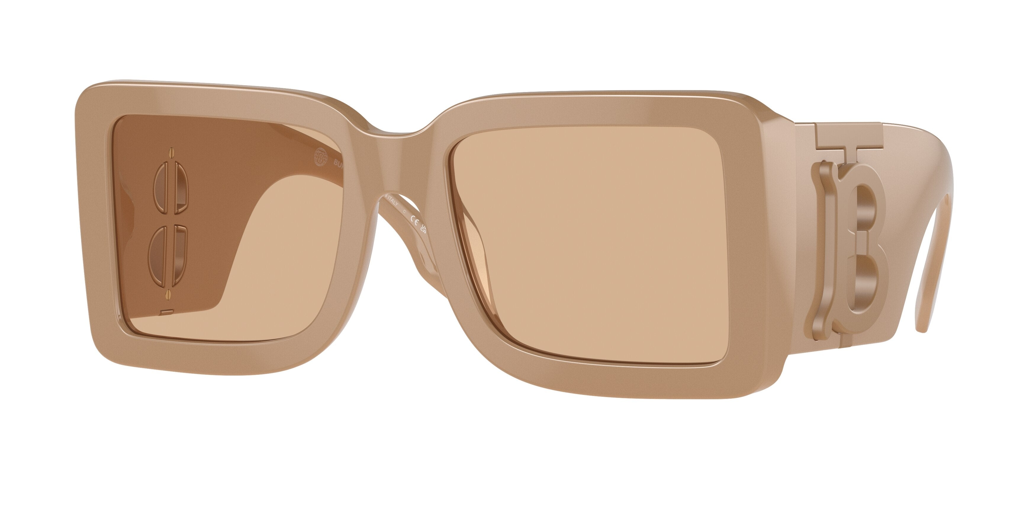 Burberry BE4406U Square Sunglasses  399073-Beige 55-140-20 - Color Map Beige