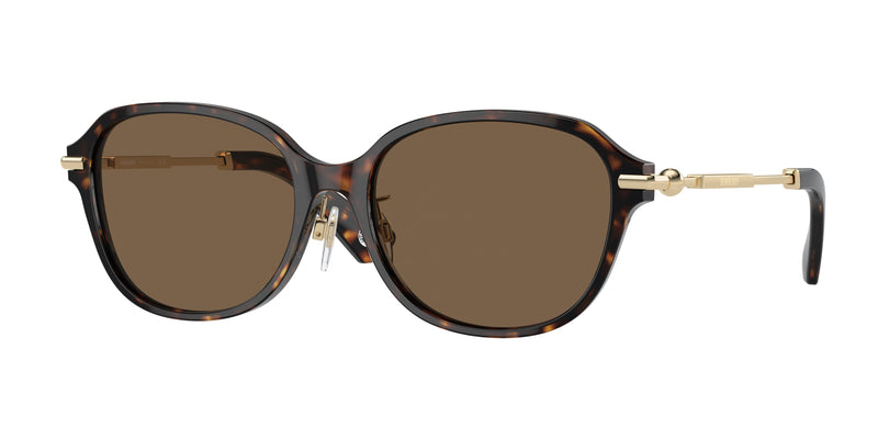 Burberry BE4429D Cat Eye Sunglasses  300273-Dark Havana 56-140-17 - Color Map Brown