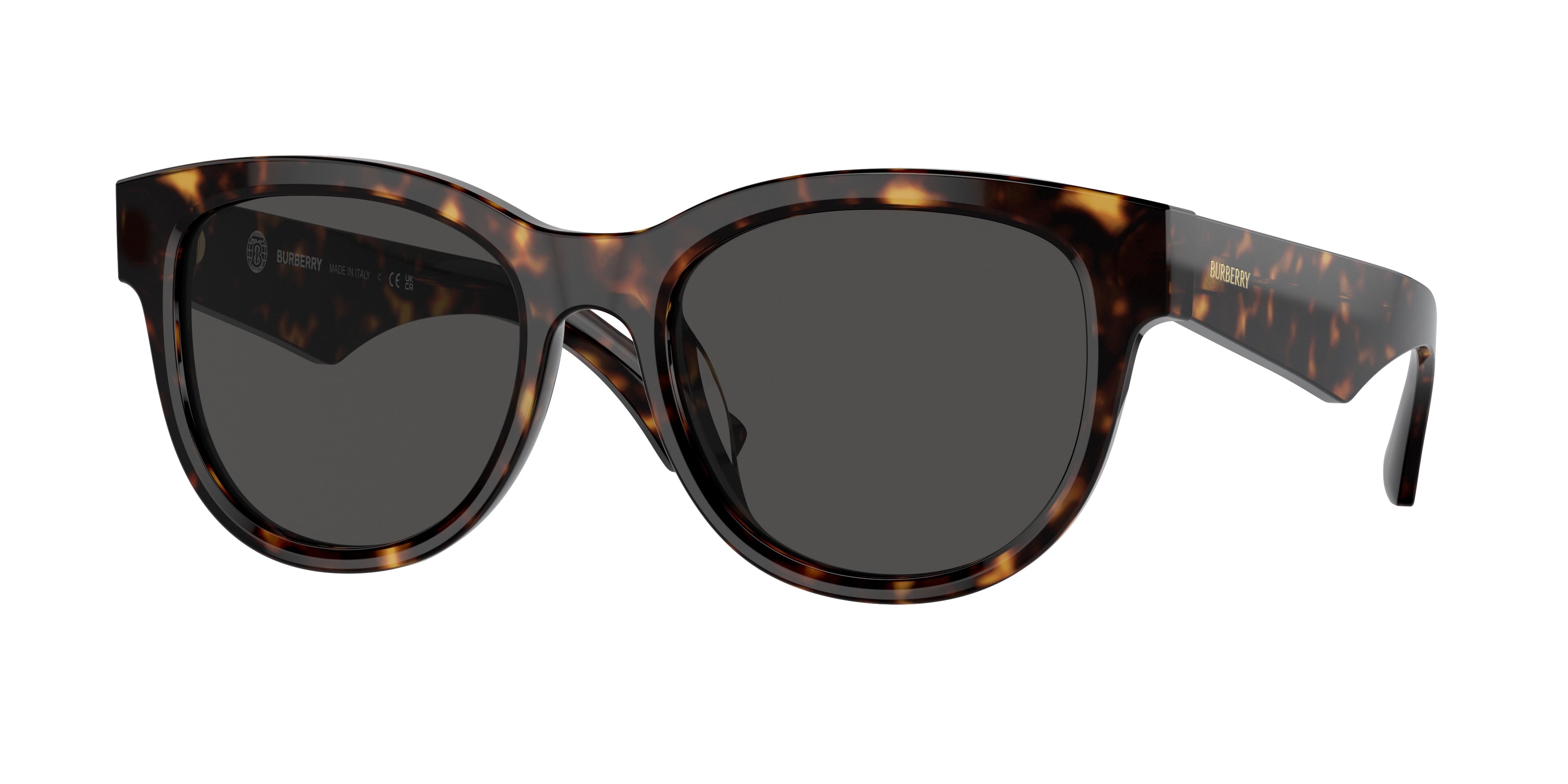 Burberry BE4432U Phantos Sunglasses  300287-Dark Havana 54-140-19 - Color Map Brown