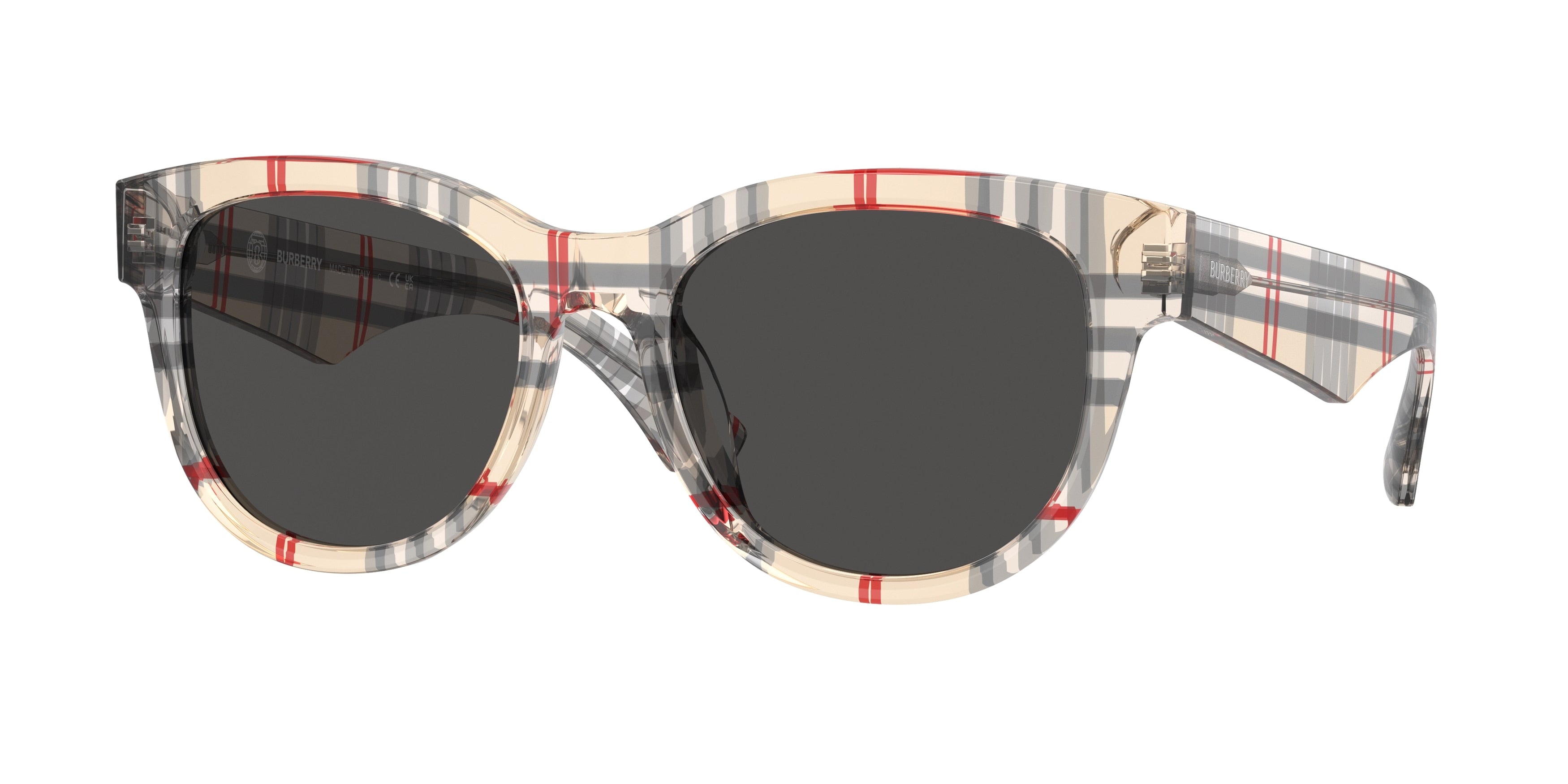 Burberry BE4432U Phantos Sunglasses  412287-Vintage Check 54-140-19 - Color Map Brown