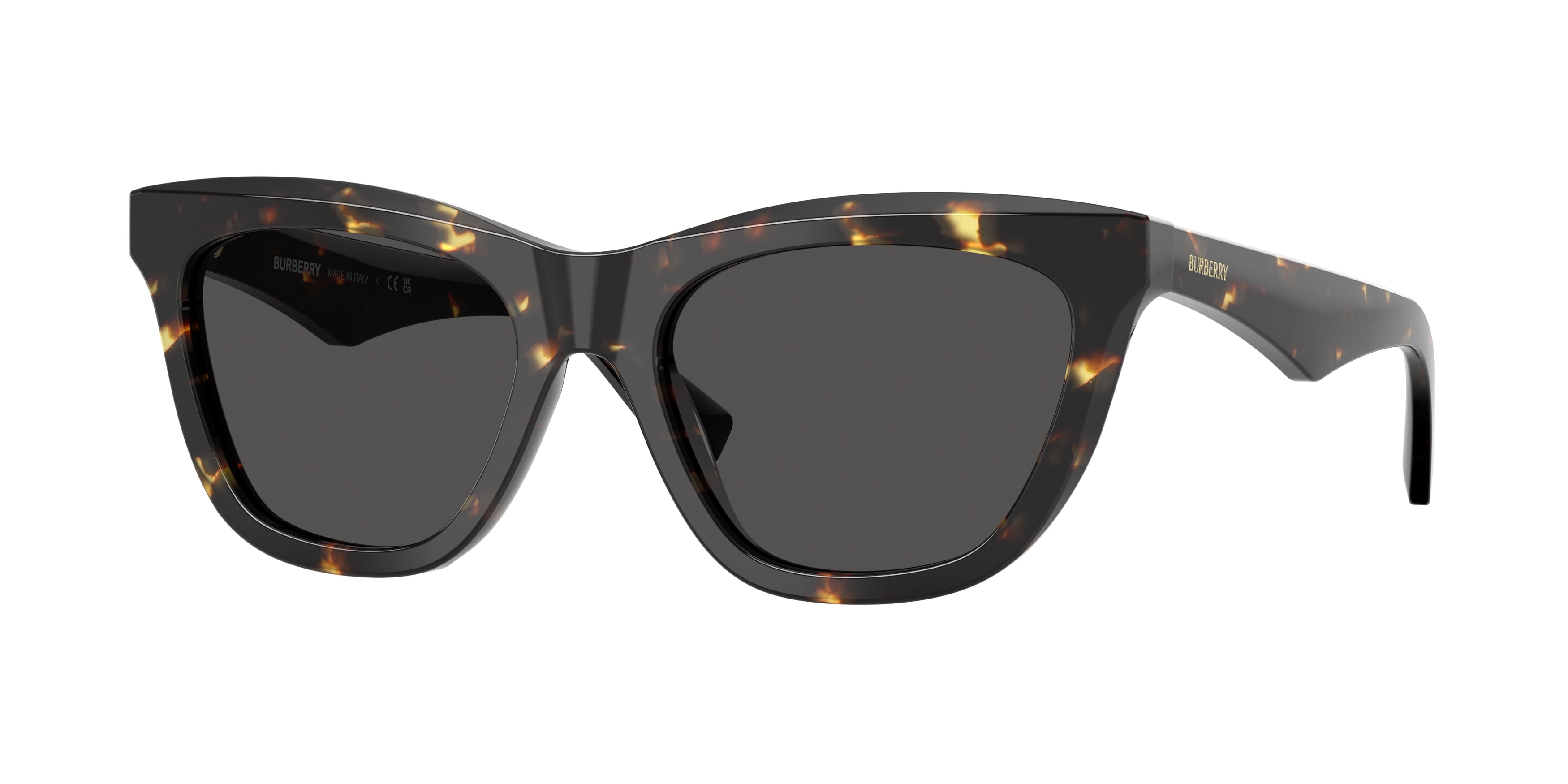 Burberry BE4435F Cat Eye Sunglasses  410687-Yellow Havana 53-140-18 - Color Map Tortoise
