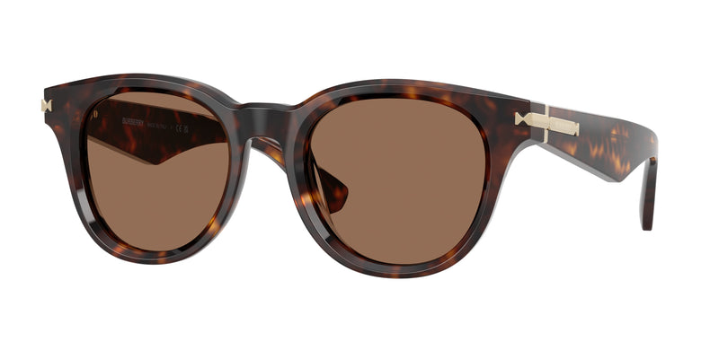 Burberry BE4439 Round Sunglasses  300273-Dark Havana 51-145-21 - Color Map Brown