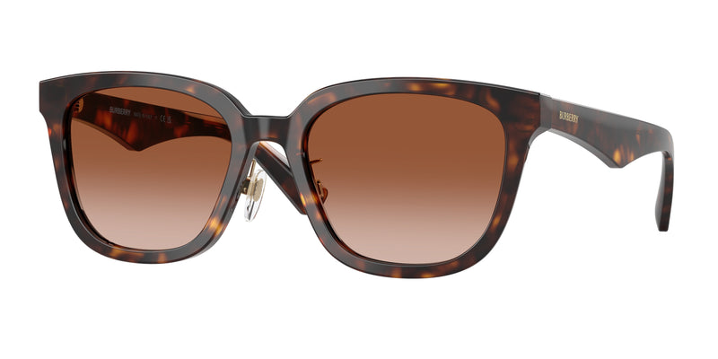 Burberry BE4446D Square Sunglasses  300213-Dark Havana 57-145-20 - Color Map Brown