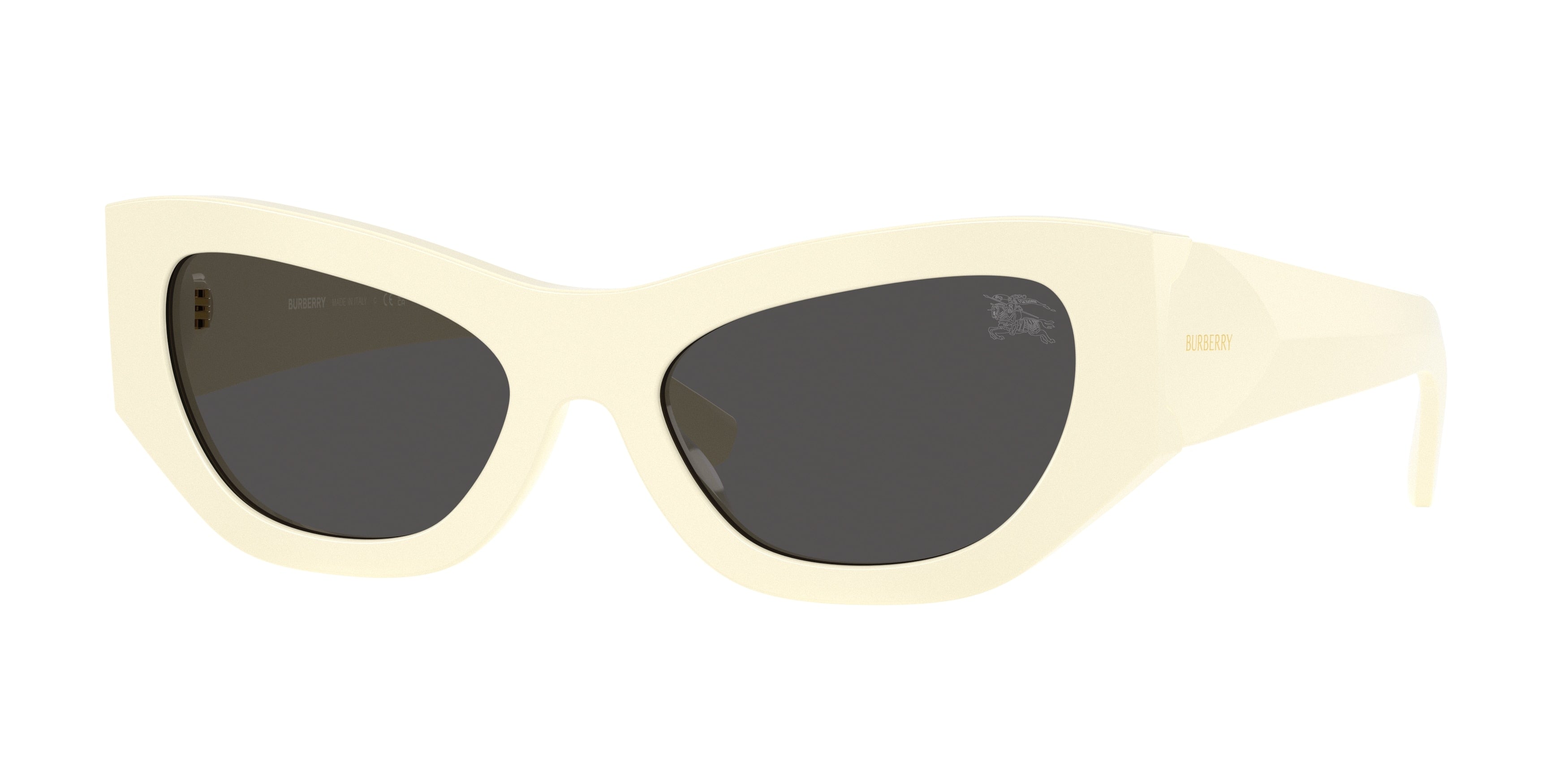 Burberry BE4450U Cat Eye Sunglasses  415887-White Ivory 54-140-19 - Color Map White
