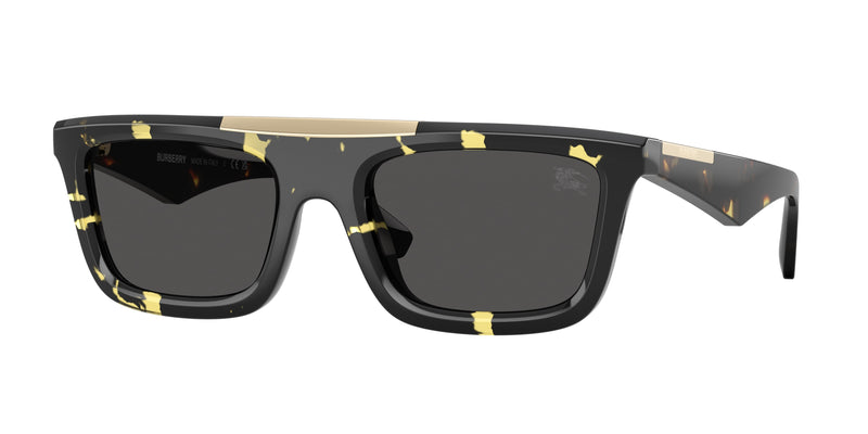Burberry BE4451U Rectangle Sunglasses  410687-Yellow Havana 54-145-21 - Color Map Tortoise