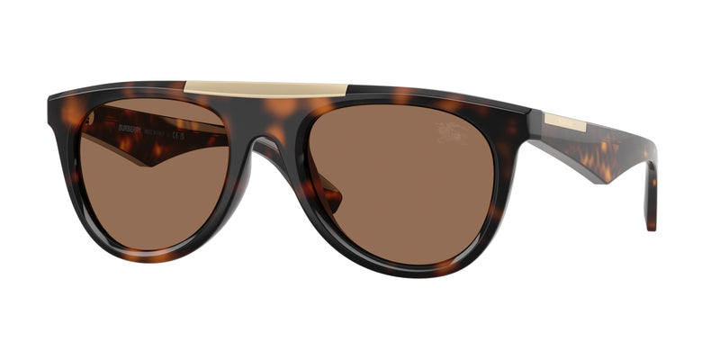 Burberry BE4452U Pilot Sunglasses  300273-Dark Havana 53-145-21 - Color Map Brown