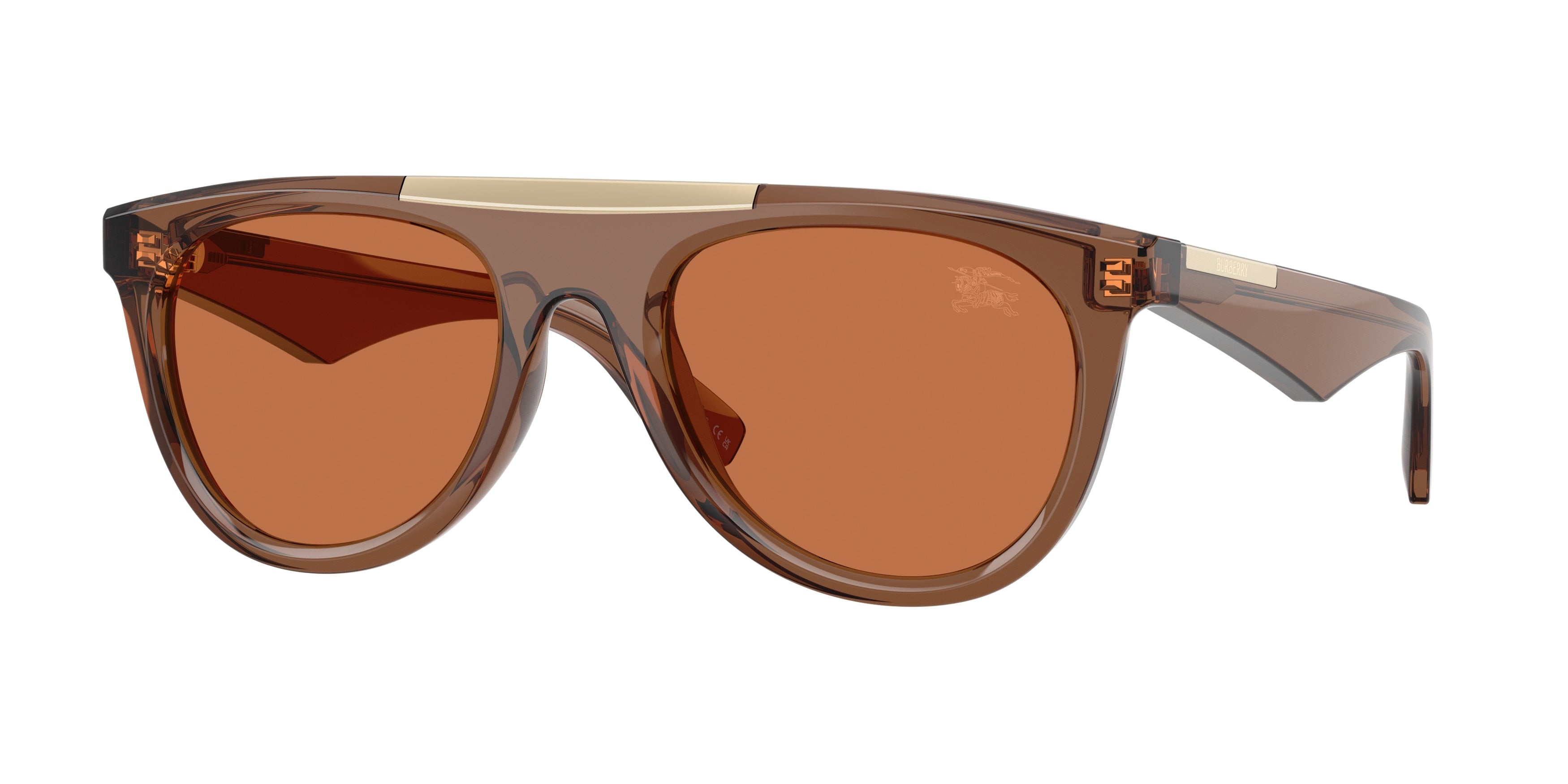 Burberry BE4452U Pilot Sunglasses  417373-Brown 53-145-21 - Color Map Brown