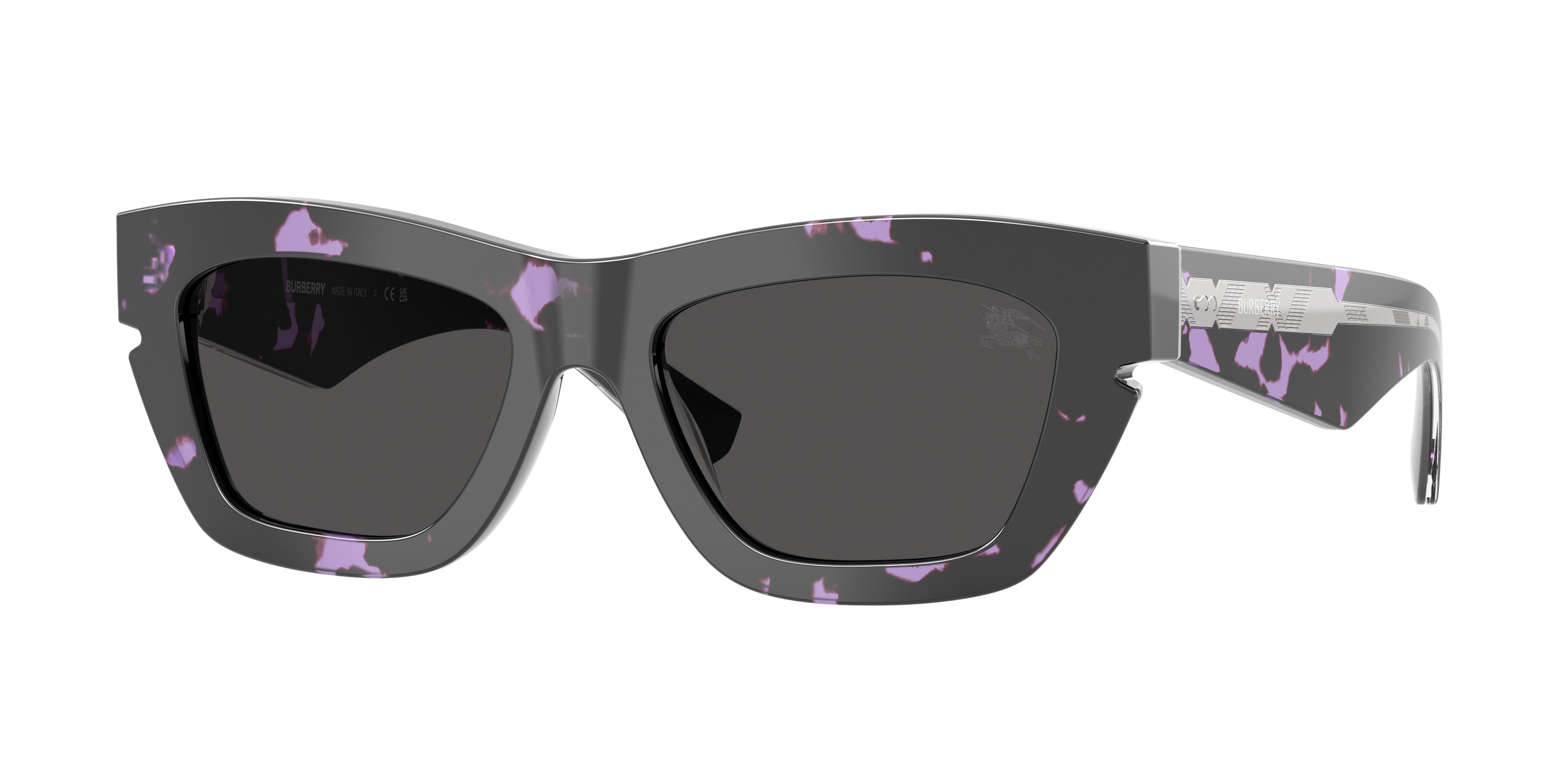 Burberry BE4454F Cat Eye Sunglasses  415987-Violet Havana 51-140-19 - Color Map Violet