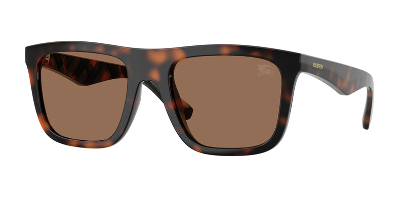 Burberry BE4458U Square Sunglasses  300273-Dark Havana 55-145-21 - Color Map Brown