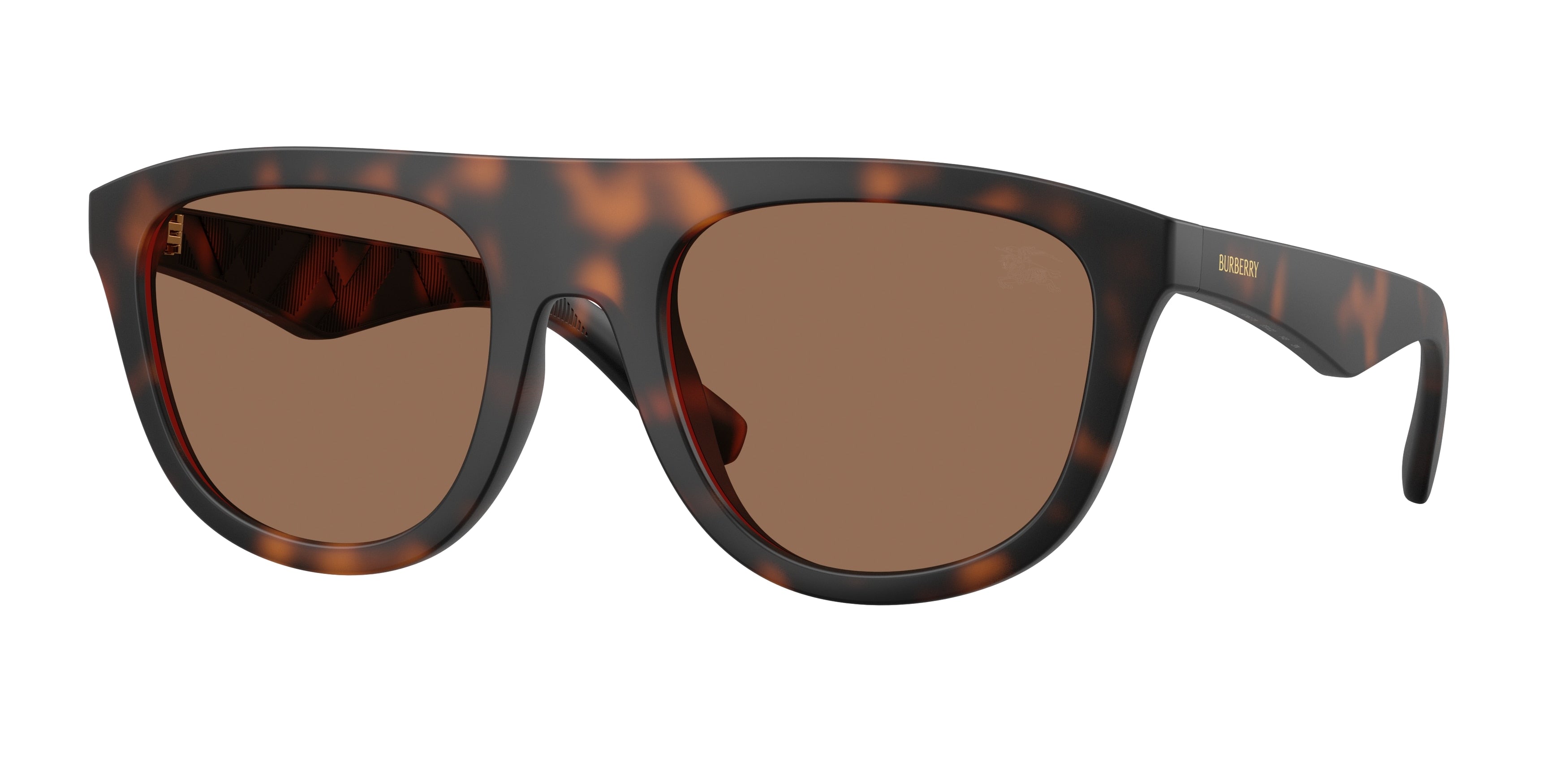 Burberry BE4459U Square Sunglasses  353673-Matte Dark Havana 55-145-22 - Color Map Tortoise
