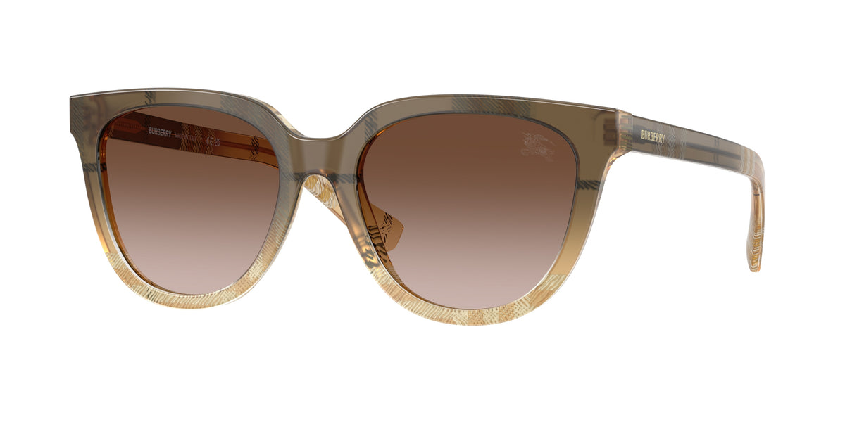 Burberry BE4469F Phantos Sunglasses  420113-Check Beige 53-140-18 - Color Map Brown