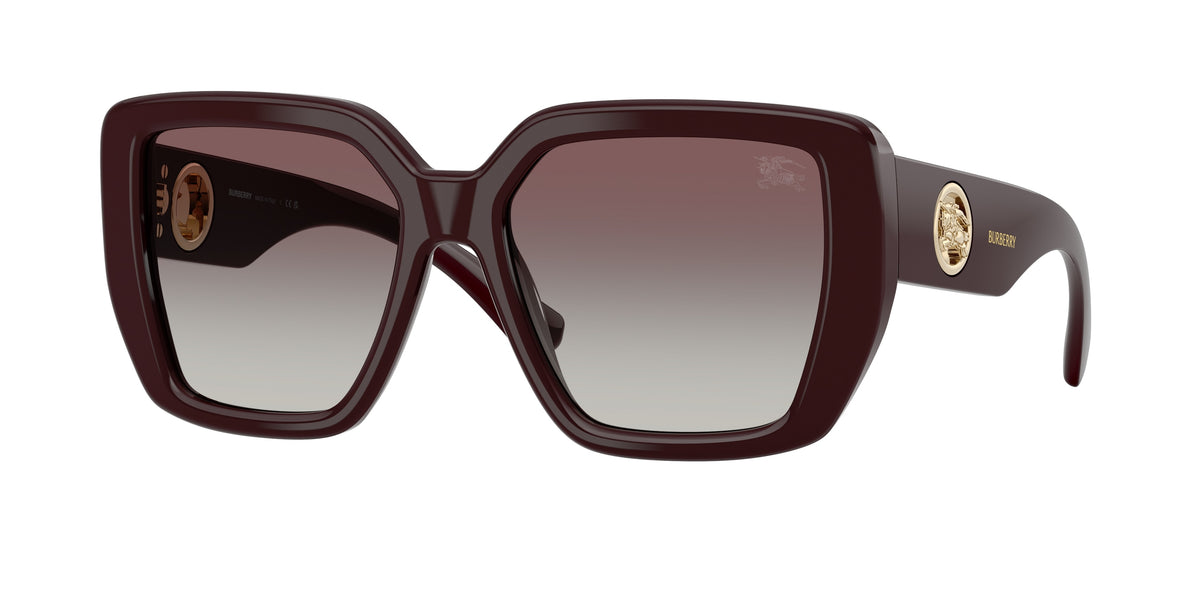 Burberry BE4471 Square Sunglasses  42048G-Bordeaux 54-140-17 - Color Map Red