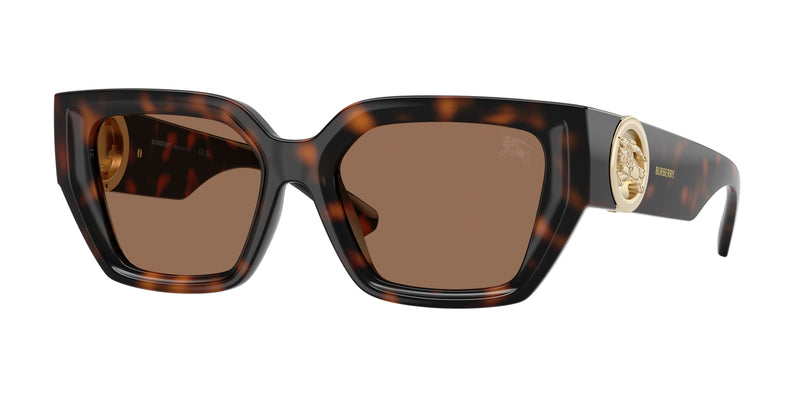 Burberry BE4472U Square Sunglasses  300273-Dark Havana 53-135-18 - Color Map Brown