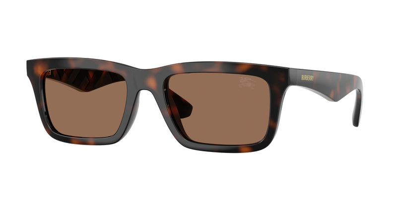 Burberry BE4475U Rectangle Sunglasses  300273-Dark Havana 53-145-19 - Color Map Brown