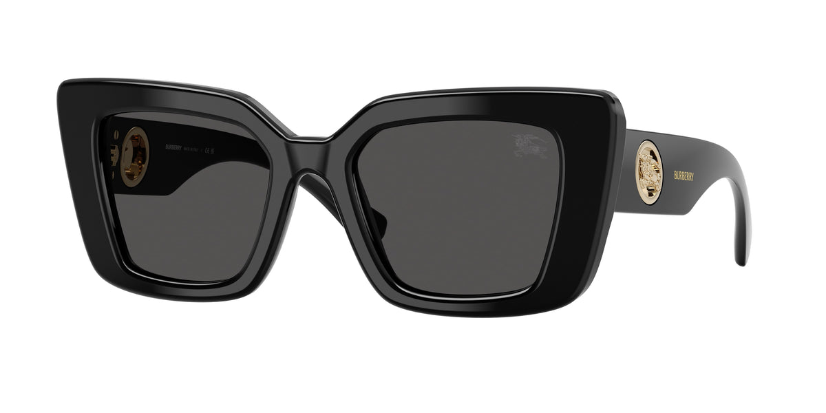 Burberry BE4476 Cat Eye Sunglasses  300187-Black 51-140-20 - Color Map Black