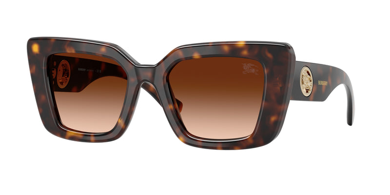 Burberry BE4476 Cat Eye Sunglasses  300274-Dark Havana 51-140-20 - Color Map Brown