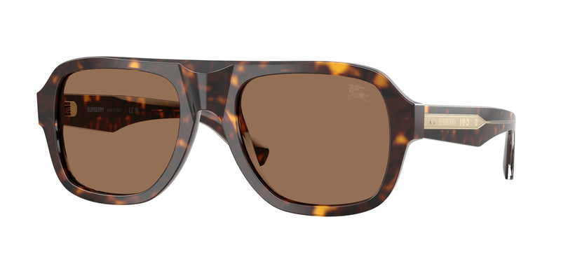Burberry BE4478F Pilot Sunglasses  420573-Dark Havana 55-145-20 - Color Map Brown