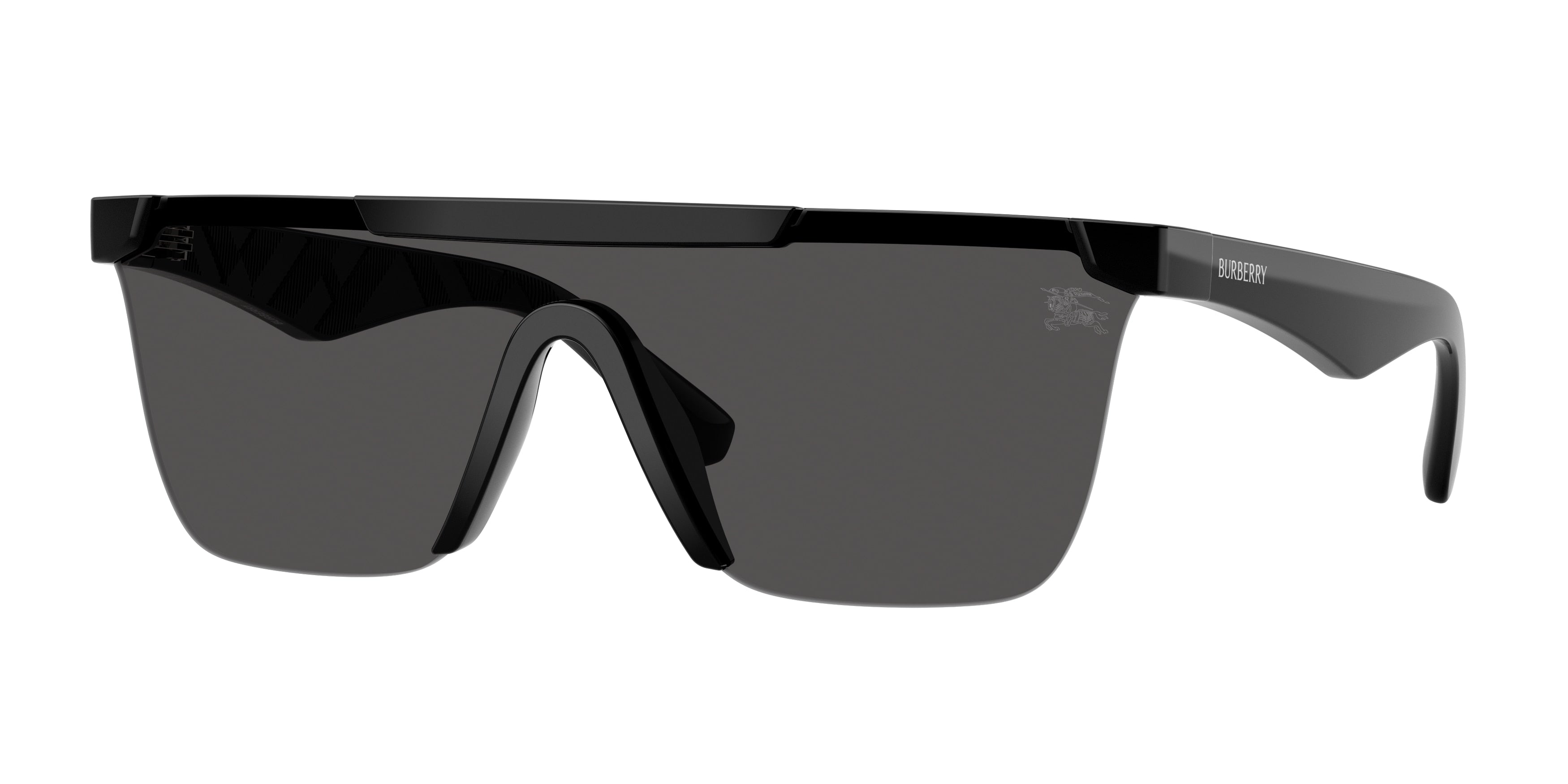 Burberry BE4480D Rectangle Sunglasses  300187-Black 0-145-141 - Color Map Black