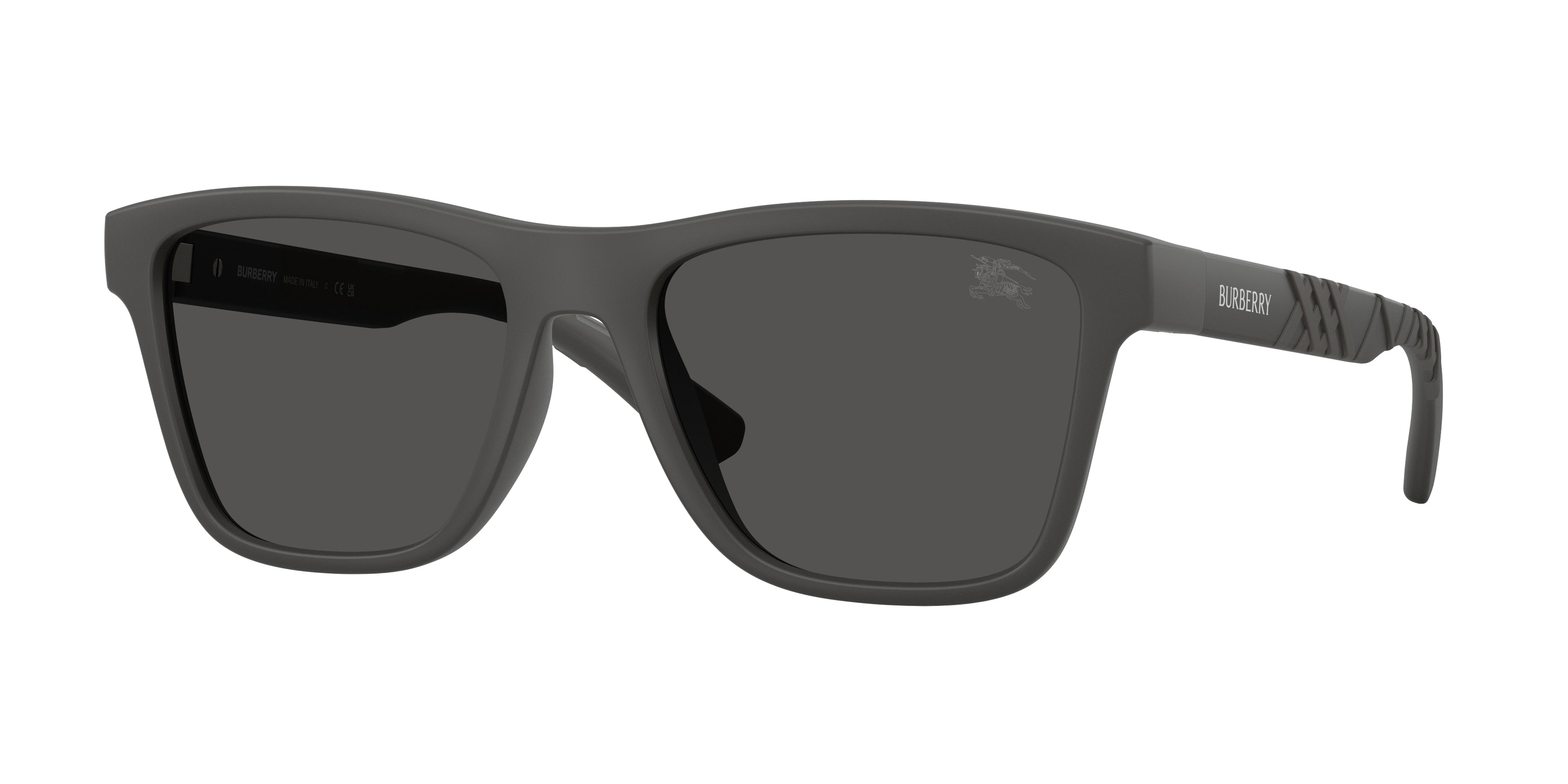 Burberry BE4482U Square Sunglasses  423387-Matte Grey 55-145-18 - Color Map Grey