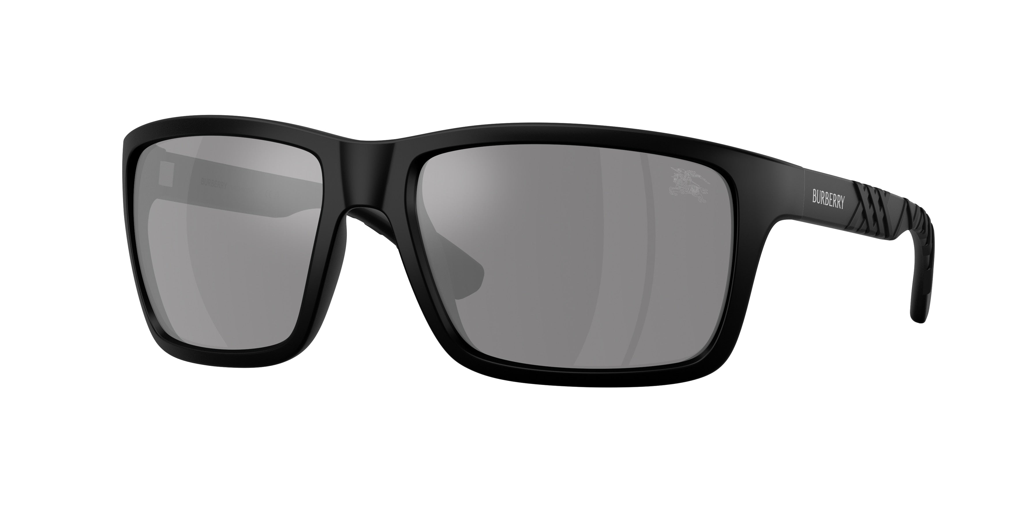 Burberry BE4483 Rectangle Sunglasses  34646G-Matte Black 60-130-18 - Color Map Black