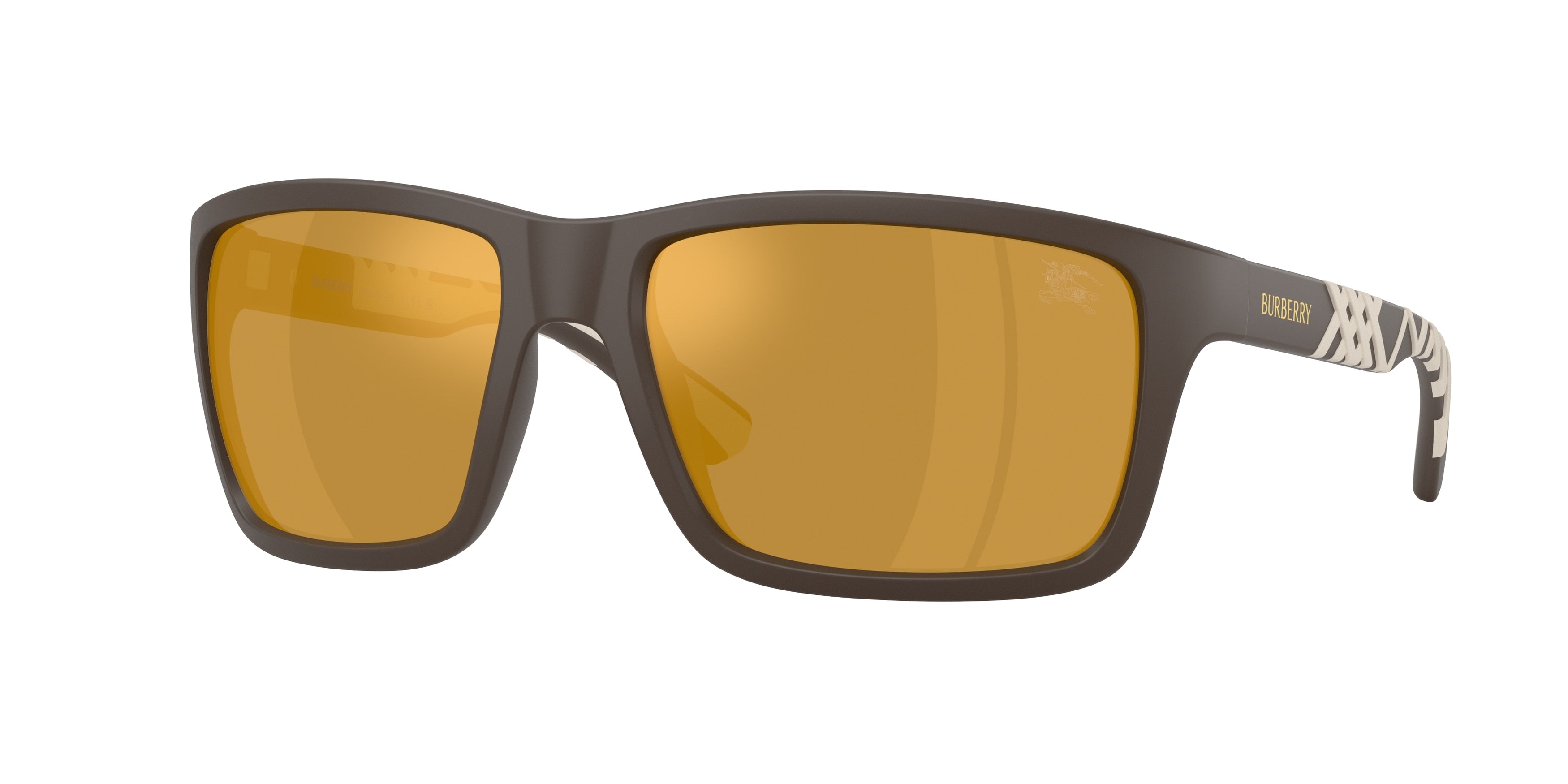 Burberry BE4483 Rectangle Sunglasses  42345A-Matte Brown 60-130-18 - Color Map Brown