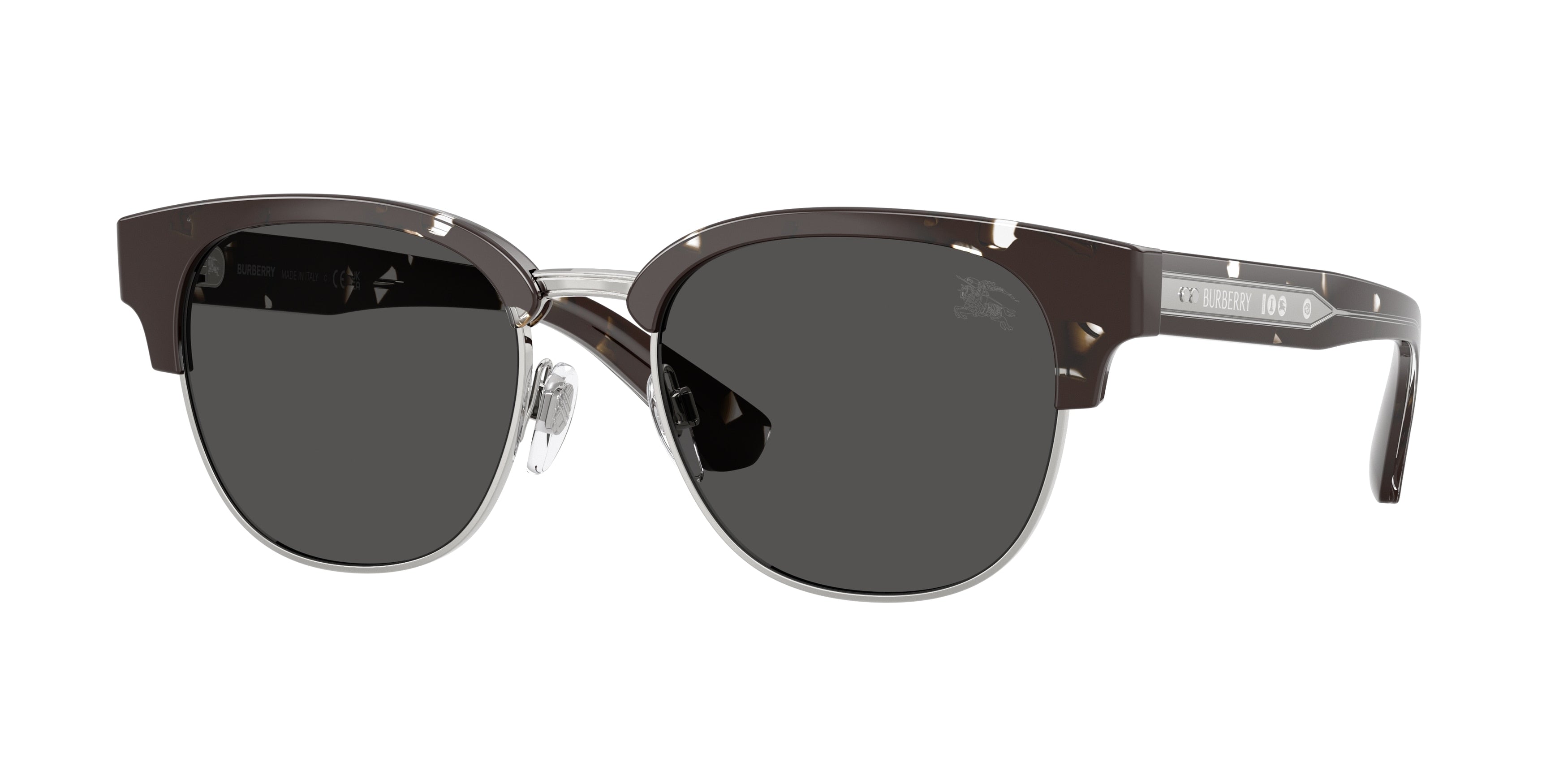 Burberry BE4485 Round Sunglasses  422587-Black Havana 52-145-18 - Color Map Black