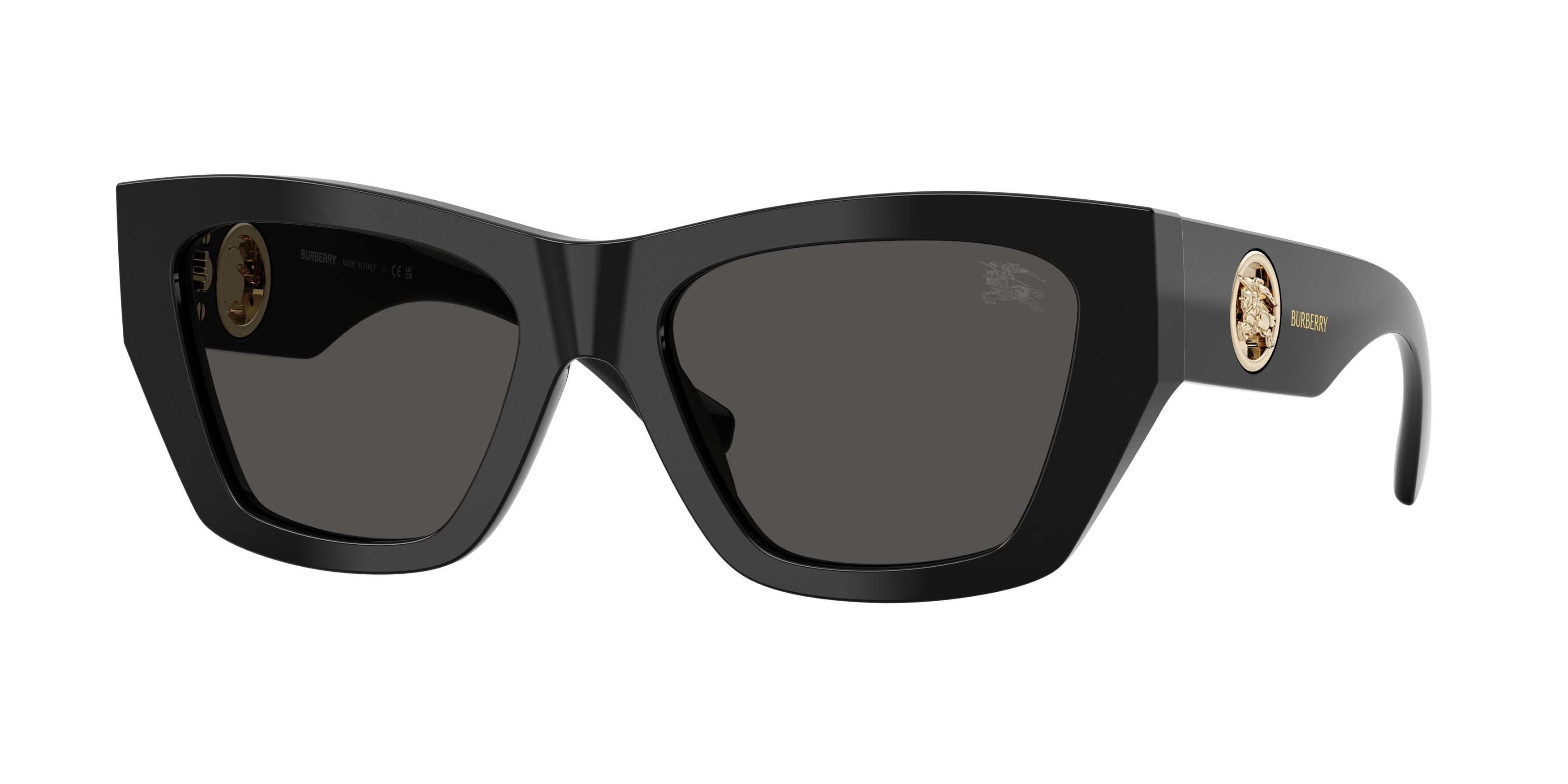 Burberry BE4492 Cat Eye Sunglasses  300187-Black 54-140-18 - Color Map Black