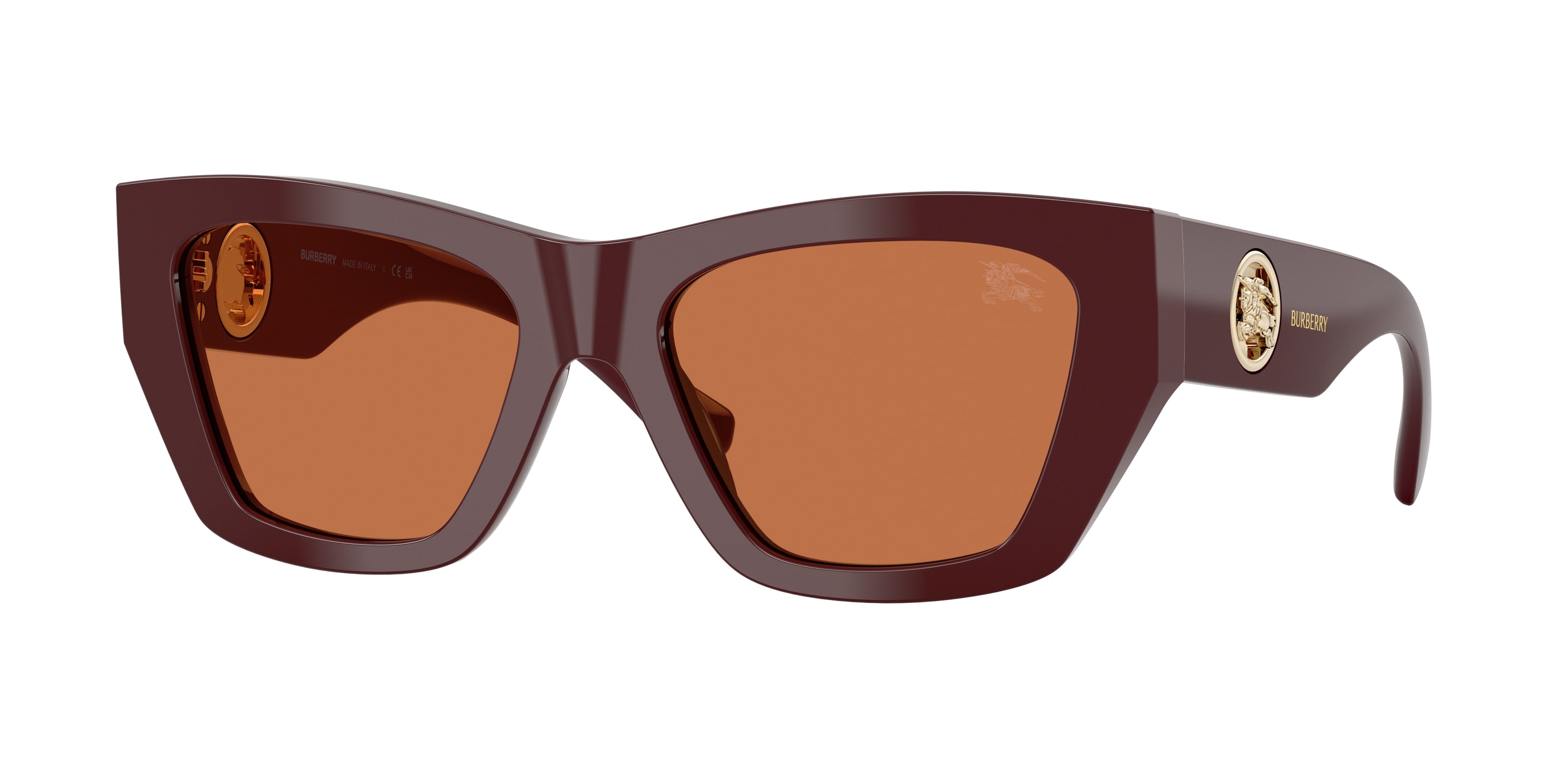 Burberry BE4492 Cat Eye Sunglasses  411973-Bordeaux 54-140-18 - Color Map Red