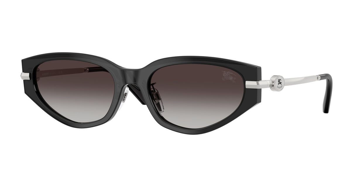 Burberry BE4493D Irregular Sunglasses  41128G-Grey 56-145-19 - Color Map Grey