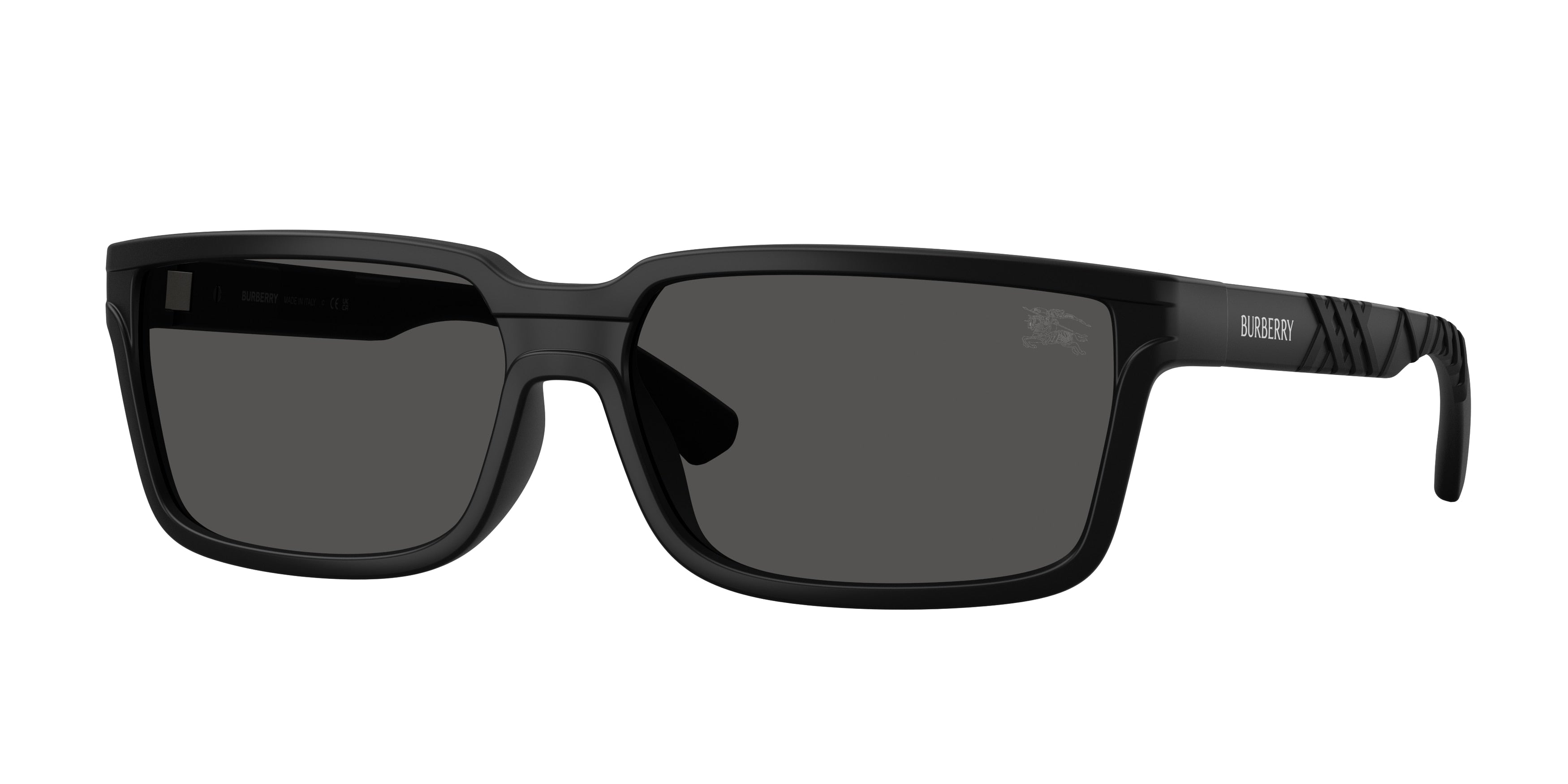 Burberry BE4495D Rectangle Sunglasses  346487-Matte Black 61-145-15 - Color Map Black