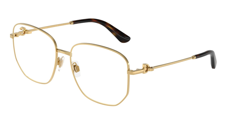 DOLCE & GABBANA DG1356 Phantos Eyeglasses  02-Gold 57-140-16 - Color Map Gold