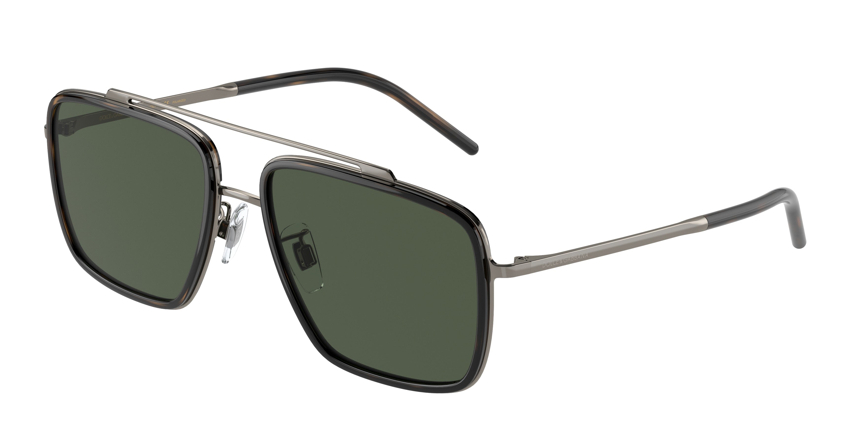 DOLCE & GABBANA DG2220 Square Sunglasses  13359A-Bronze/Havana 57-140-17 - Color Map Copper