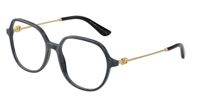 DOLCE & GABBANA DG3364 Butterfly Eyeglasses  3441-Lace Grey 54-145-17 - Color Map Grey