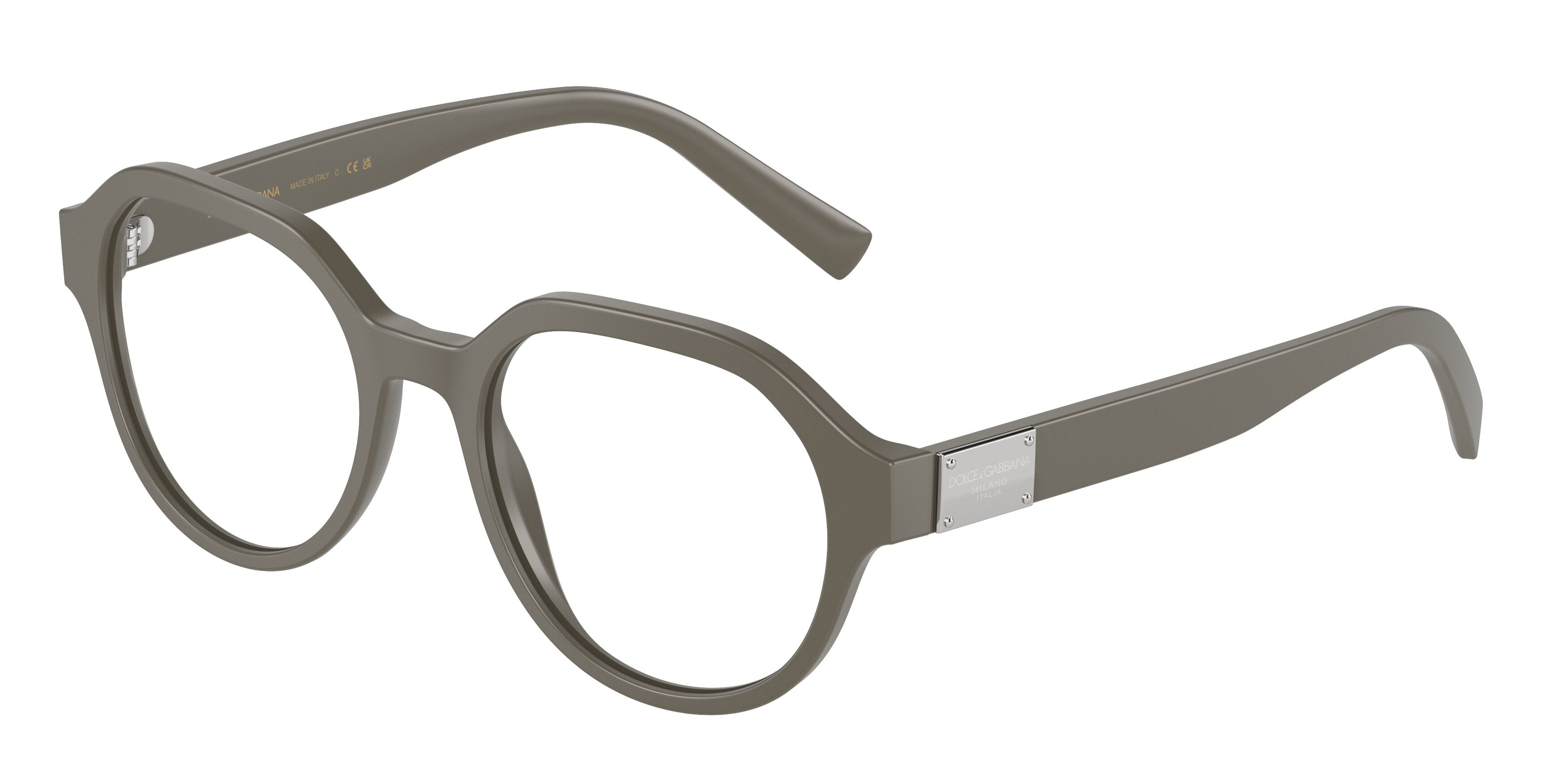DOLCE & GABBANA DG3367F Phantos Eyeglasses  3032-Matte Grey 52-145-19 - Color Map Grey